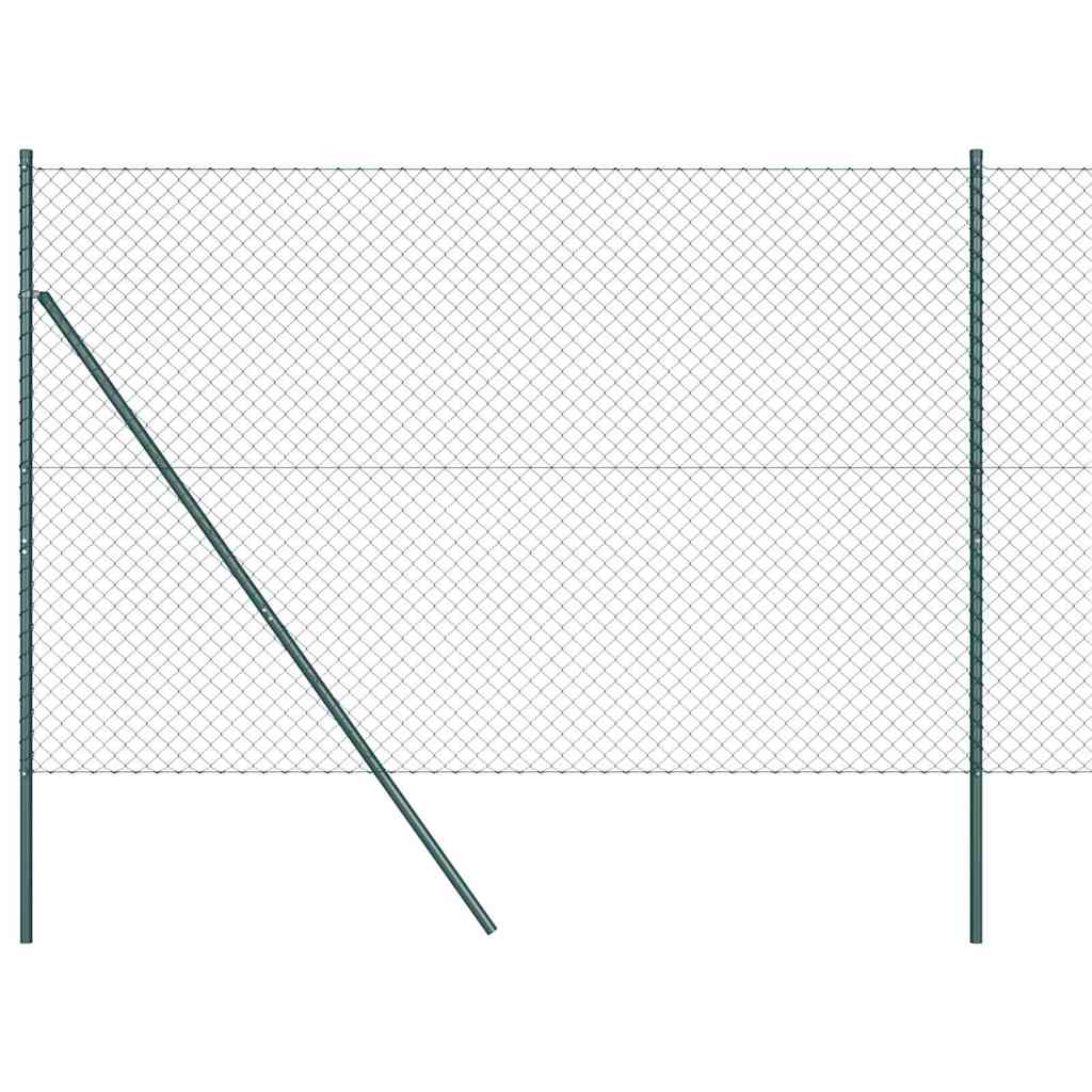Fence Post Green 10 x 1.6 m (40 x 40 mm mesh) Steel and PVC