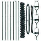 Fence Post Green 10 x 1.6 m (40 x 40 mm mesh) Steel and PVC