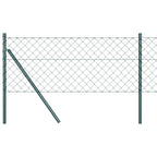 Fence Post Green 10 x 0.8 m (60 x 60 mm mesh) Steel and PVC
