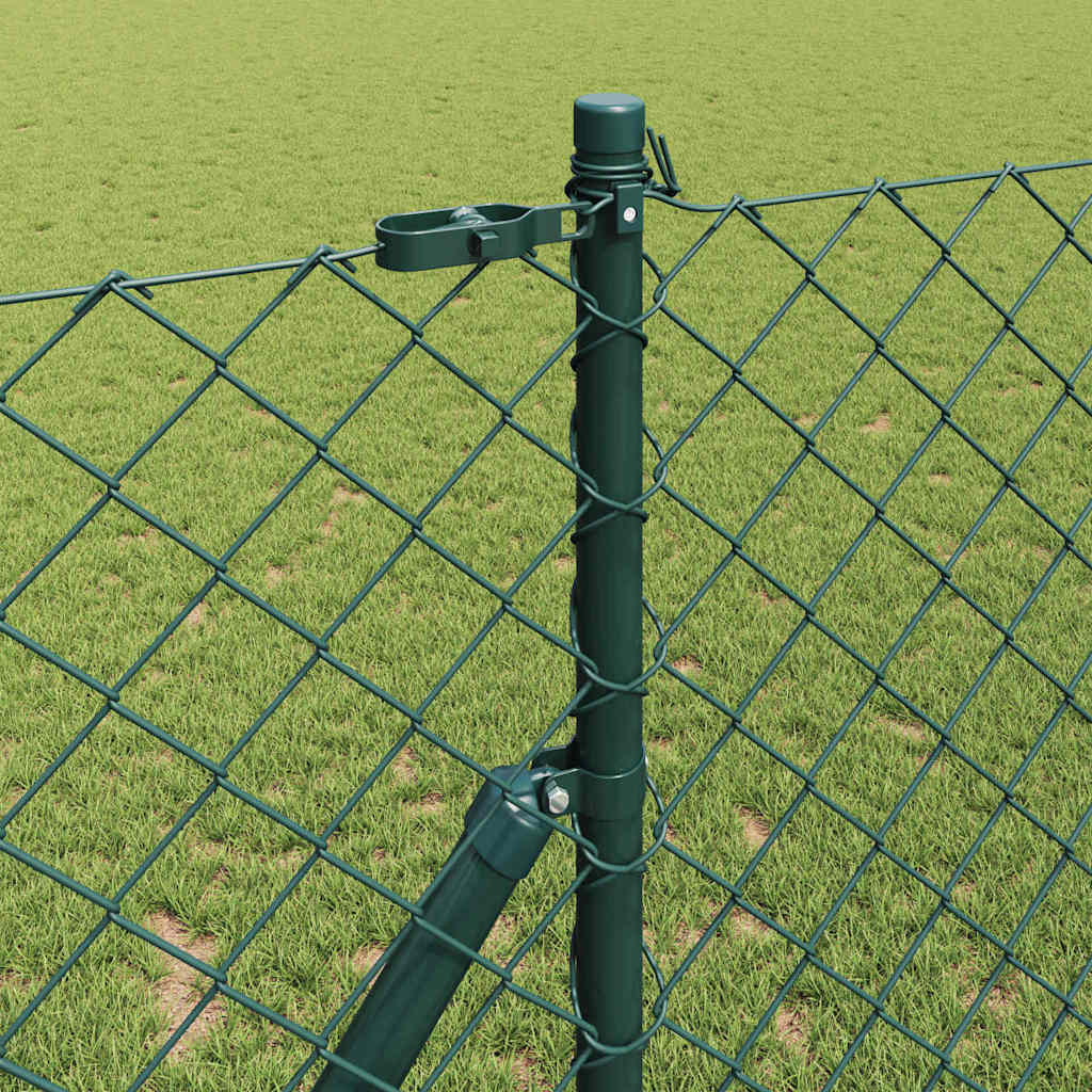 Fence Post Green 10 x 1.2 m (60 x 60 mm mesh) Steel and PVC