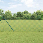 Fence Post Green 10 x 1.2 m (60 x 60 mm mesh) Steel and PVC