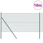 Fence Post Green 10 x 1.4 m (60 x 60 mm mesh) Steel and PVC