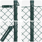Fence Post Green 25 x 0.8 m (40 x 40 mm mesh) Steel and PVC