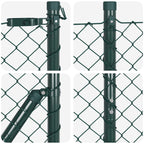 Fence Post Green 25 x 1 m (40 x 40 mm mesh) Steel and PVC