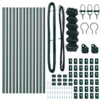 Fence Post Green 25 x 0.4 m (60 x 60 mm mesh) Steel and PVC