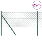 Fence Post Green 25 x 0.4 m (60 x 60 mm mesh) Steel and PVC