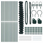 Fence Post Green 25 x 1.6 m (60 x 60 mm mesh) Steel and PVC