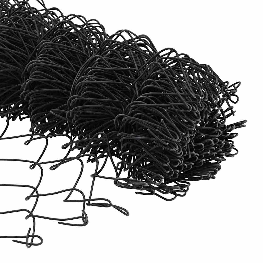 Fence Post Grey 10 x 0.4 m (60 x 60 mm mesh) Steel and PVC