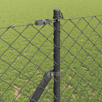 Fence Post Grey 10 x 1.2 m (60 x 60 mm mesh) Steel and PVC
