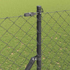 Fence Post Grey 10 x 1.6 m (60 x 60 mm mesh) Steel and PVC