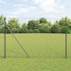 Fence Post Grey 10 x 1.6 m (60 x 60 mm mesh) Steel and PVC