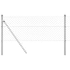 Fence Post Silver 10 x 0.4 m (40 x 40 mm mesh) Steel