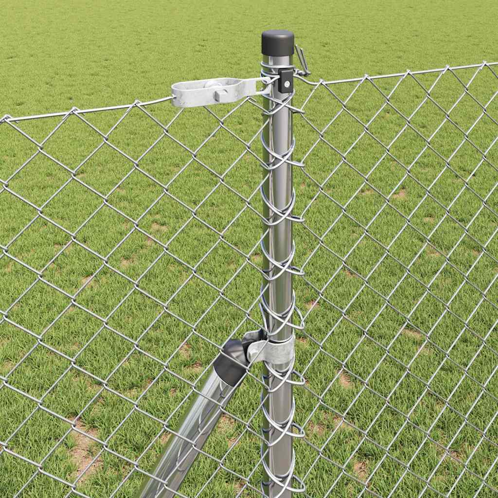 Fence Post Silver 10 x 1.4 m (40 x 40 mm mesh) Steel