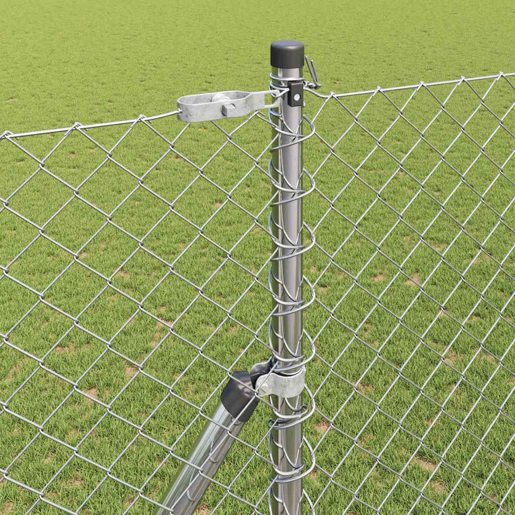 Fence Post Silver 10 x 1.5 m (40 x 40 mm mesh) Steel