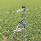 Fence Post Silver 10 x 0.4 m (60 x 60 mm mesh) Steel