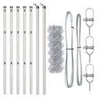 Fence Post Silver 10 x 0.4 m (60 x 60 mm mesh) Steel