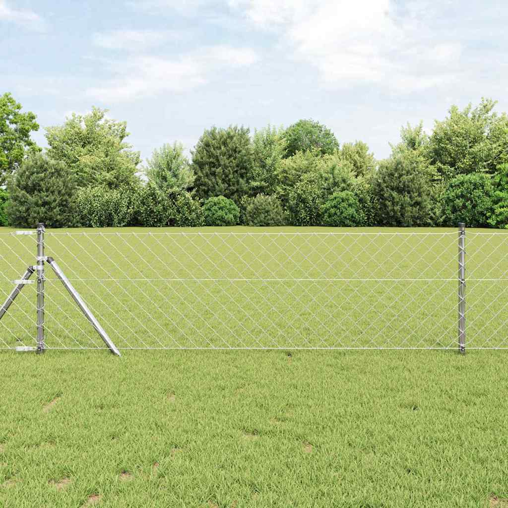 Fence Post Silver 10 x 0.6 m (60 x 60 mm mesh) Steel