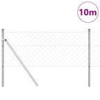 Fence Post Silver 10 x 0.8 m (60 x 60 mm mesh) Steel