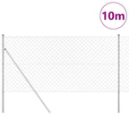 Fence Post Silver 10 x 1 m (60 x 60 mm mesh) Steel