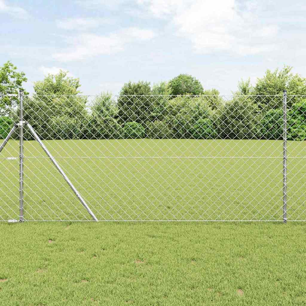 Fence Post Silver 10 x 1.4 m (60 x 60 mm mesh) Steel