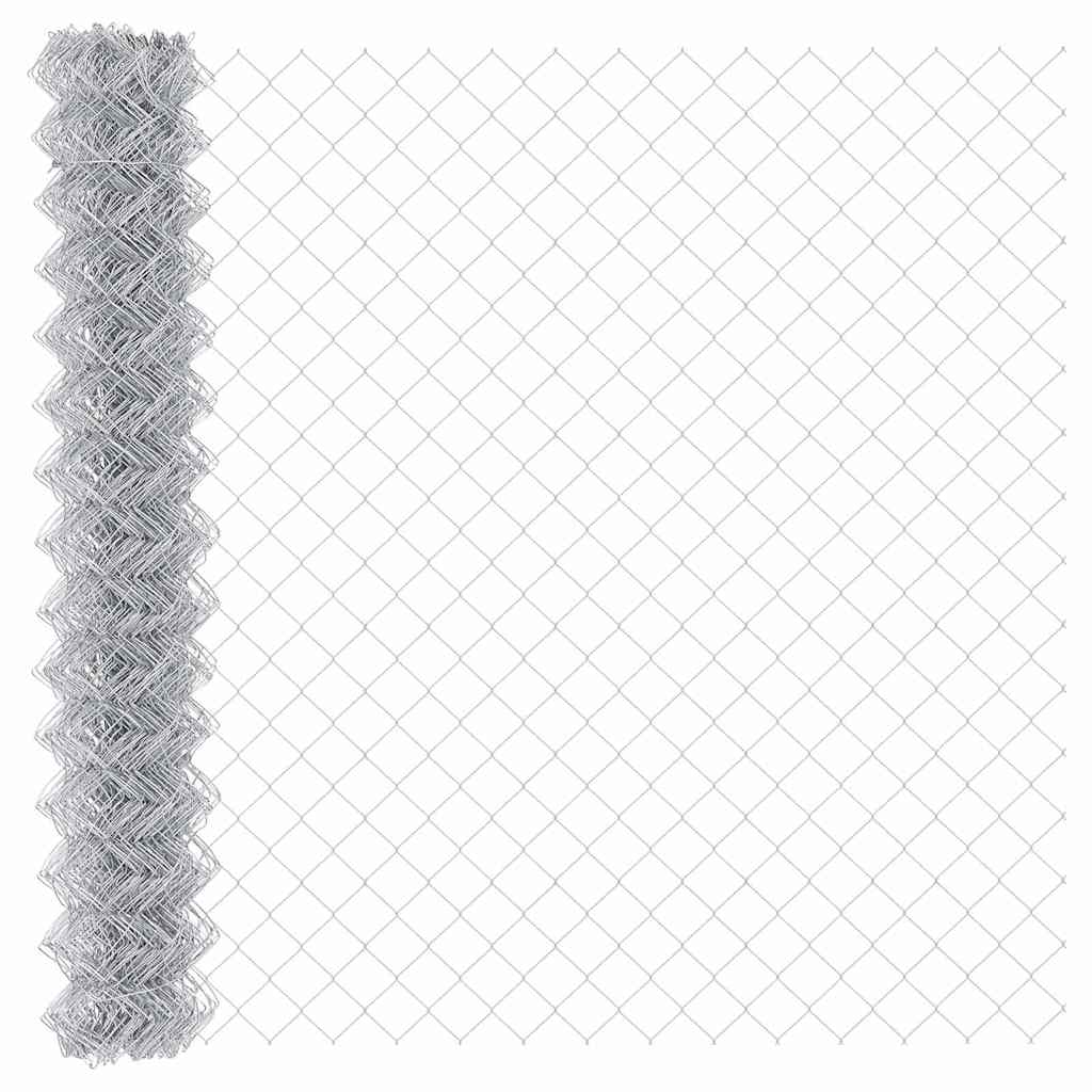 Fence Post Silver 10 x 1.5 m (60 x 60 mm mesh) Steel