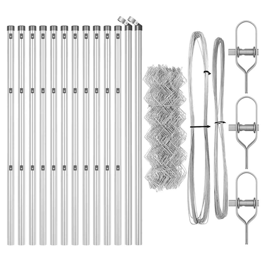 Fence Post Silver 25 x 0.6 m (40 x 40 mm mesh) Steel