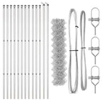 Fence Post Silver 25 x 1 m (60 x 60 mm mesh) Steel