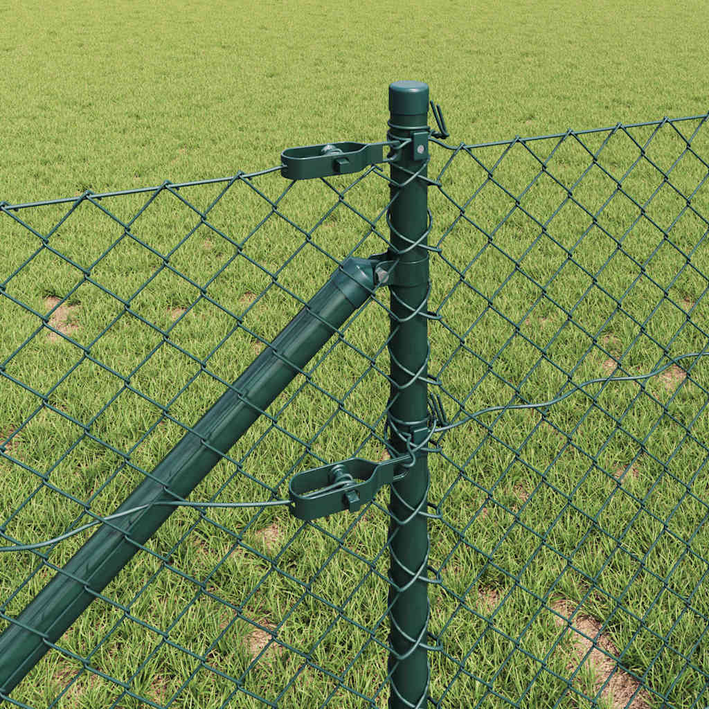 Fence Post Green 10 x 0.4 m (40 x 40 mm mesh) Steel and PVC