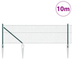 Fence Post Green 10 x 0.4 m (40 x 40 mm mesh) Steel and PVC