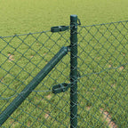 Fence Post Green 10 x 0.6 m (40 x 40 mm mesh) Steel and PVC