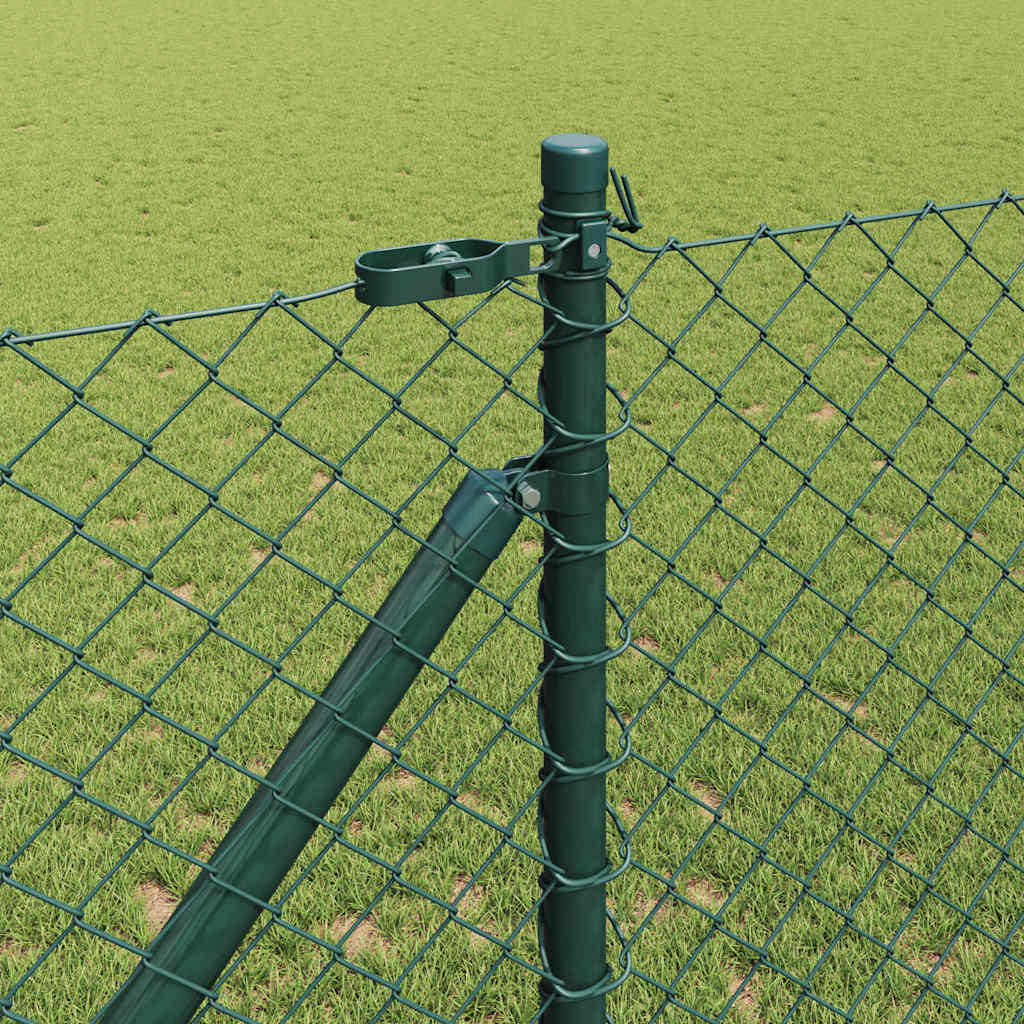 Fence Post Green 10 x 1.2 m (40 x 40 mm mesh) Steel and PVC