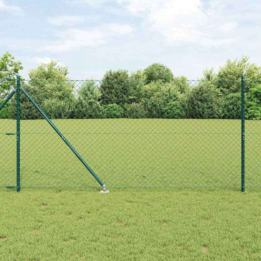 Fence Post Green 10 x 1.2 m (40 x 40 mm mesh) Steel and PVC