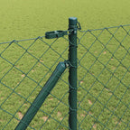 Fence Post Green 10 x 1.4 m (40 x 40 mm mesh) Steel and PVC