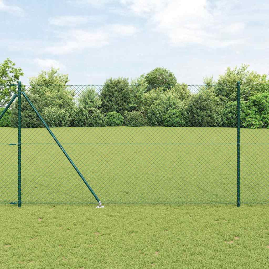 Fence Post Green 10 x 1.5 m (40 x 40 mm mesh) Steel and PVC