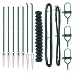 Fence Post Green 10 x 1.6 m (40 x 40 mm mesh) Steel and PVC