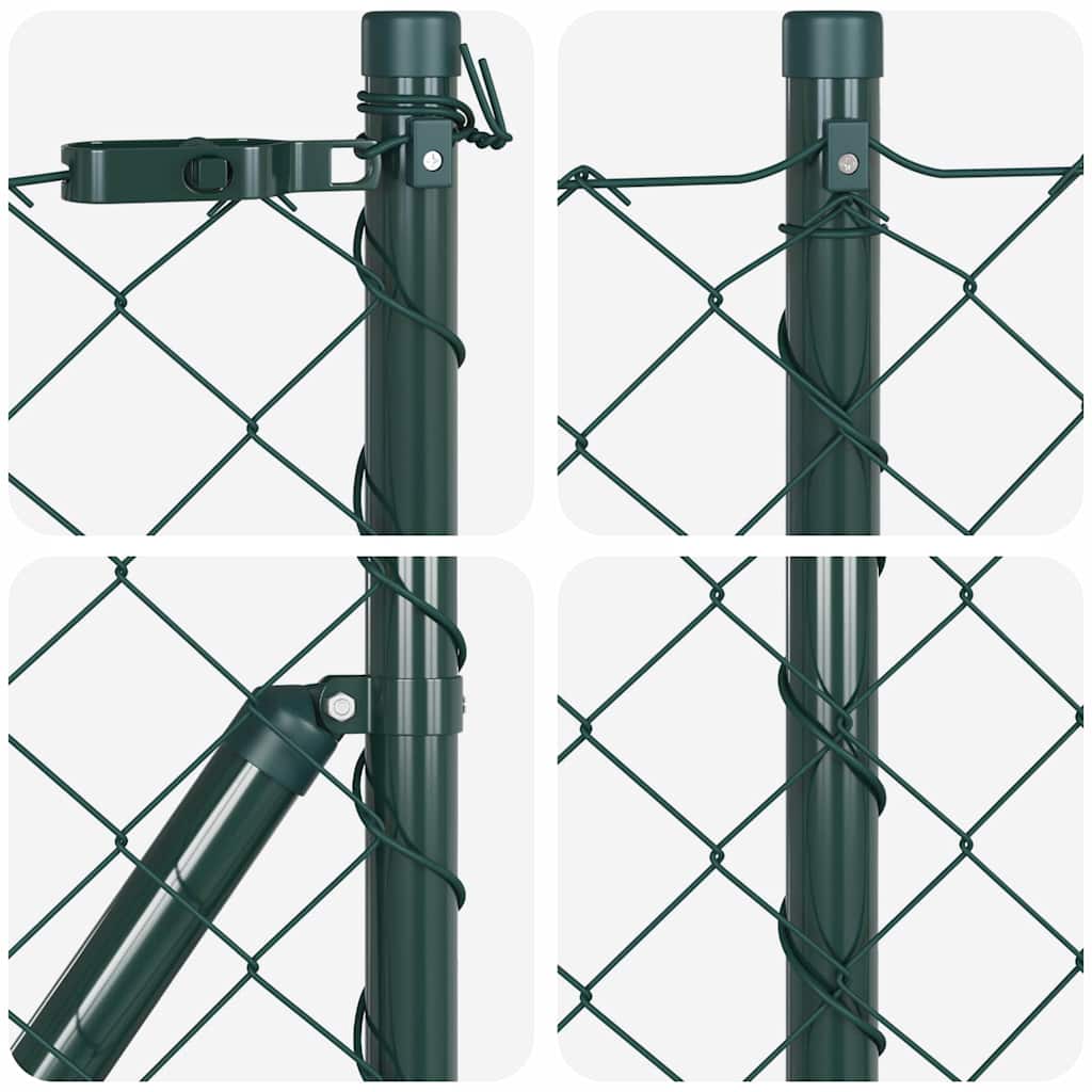 Fence Post Green 10 x 0.6 m (60 x 60 mm mesh) Steel and PVC