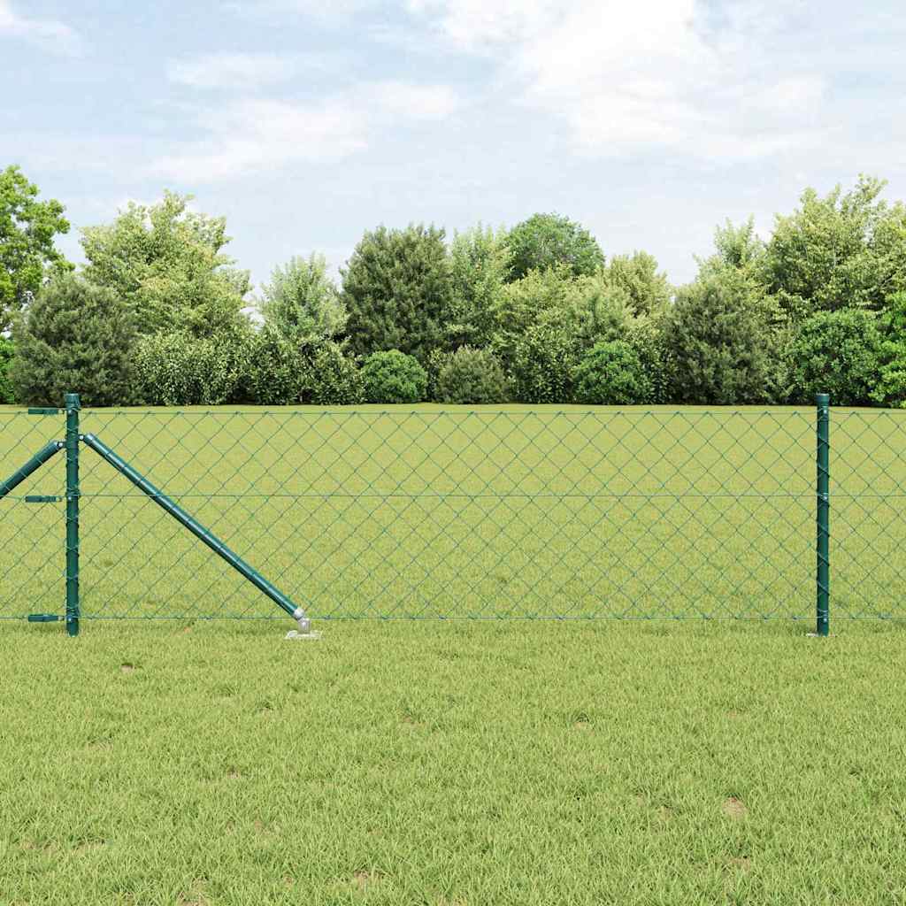 Fence Post Green 10 x 0.6 m (60 x 60 mm mesh) Steel and PVC