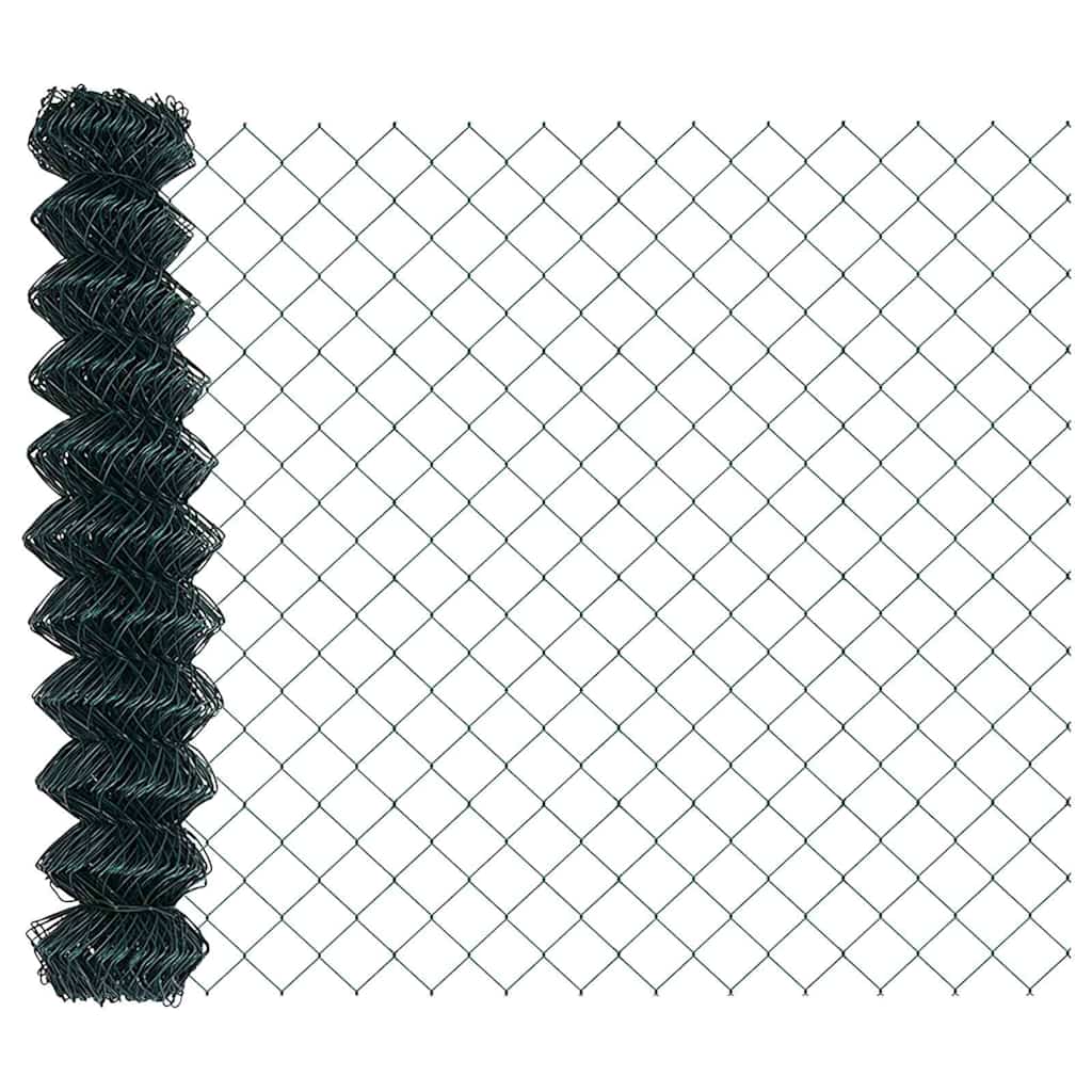 Fence Post Green 10 x 1 m (60 x 60 mm mesh) Steel and PVC