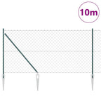 Fence Post Green 10 x 1.2 m (60 x 60 mm mesh) Steel and PVC