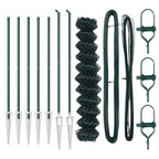 Fence Post Green 10 x 1.4 m (60 x 60 mm mesh) Steel and PVC