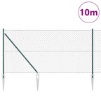 Fence Post Green 10 x 1.4 m (60 x 60 mm mesh) Steel and PVC