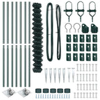 Fence Post Green 10 x 1.5 m (60 x 60 mm mesh) Steel and PVC