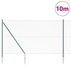 Fence Post Green 10 x 1.6 m (60 x 60 mm mesh) Steel and PVC