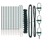 Fence Post Green 25 x 1 m (40 x 40 mm mesh) Steel and PVC