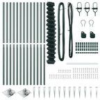 Fence Post Green 25 x 1.6 m (60 x 60 mm mesh) Steel and PVC