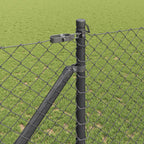 Fence Post Grey 10 x 1.4 m (40 x 40 mm mesh) Steel and PVC