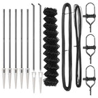 Fence Post Grey 10 x 1.4 m (40 x 40 mm mesh) Steel and PVC