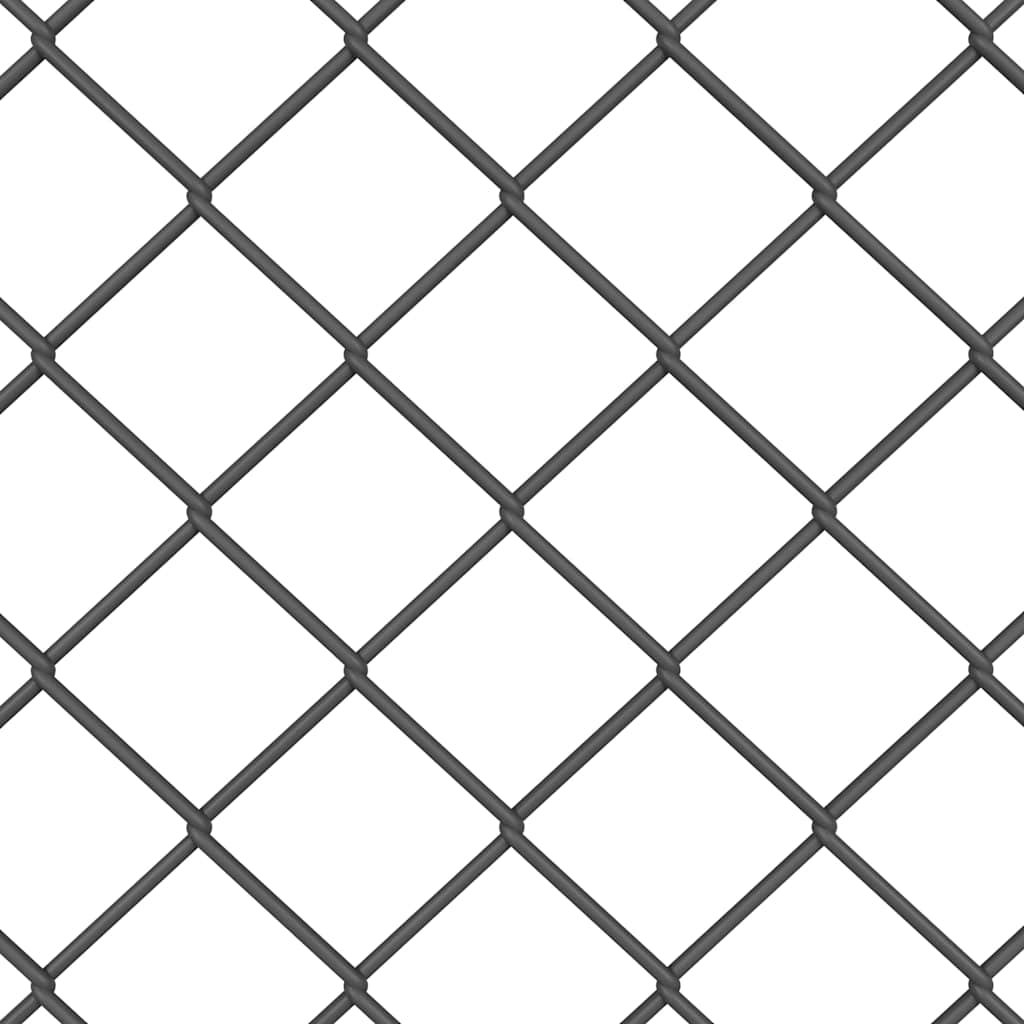 Fence Post Grey 10 x 1.4 m (60 x 60 mm mesh) Steel and PVC