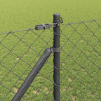 Fence Post Grey 10 x 1.4 m (60 x 60 mm mesh) Steel and PVC