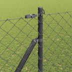 Fence Post Grey 10 x 1.5 m (60 x 60 mm mesh) Steel and PVC